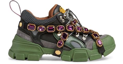 gucci shoes spikes|gucci gemstone shoes.